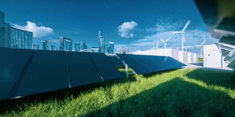 Solar und Solarspeicher in einer Großstadt (depositphotos.com)