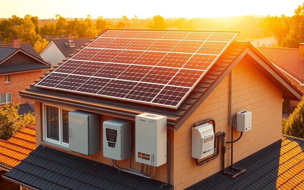 Aufbau Photovoltaikanlage Wechselrichter Aufbau Photovoltaikanlage Wechselrichter