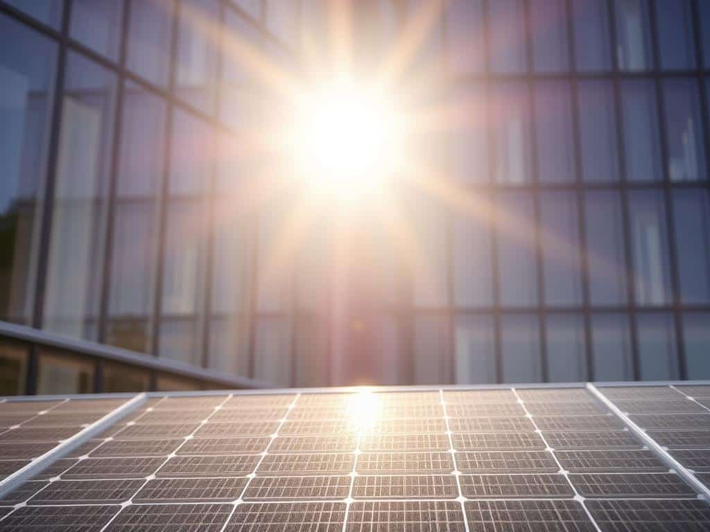 Semitransparentes Solarmodul für Terrassenüberdachung Semitransparentes Solarmodul für Terrassenüberdachung
