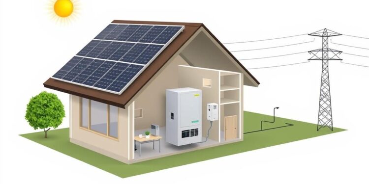Solaranlage im Einfamilienhaus