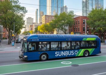Solarbusse im modernen Stadtverkehr