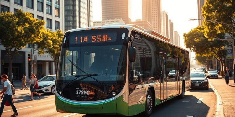 Solarbetriebene Busse