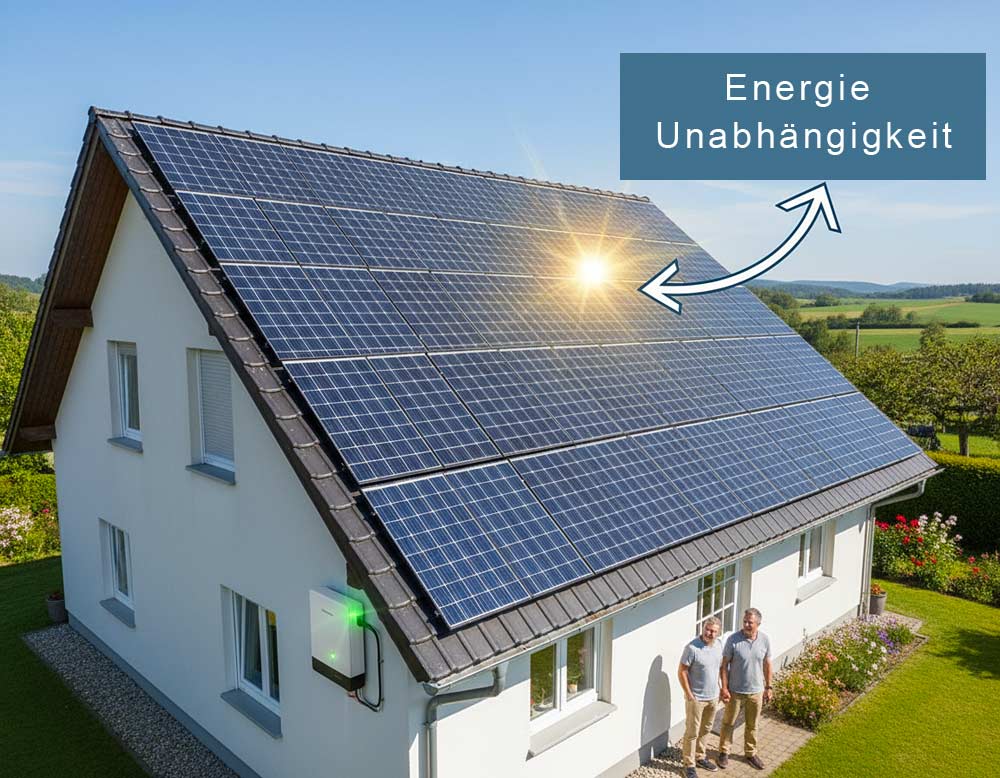 Photovoltaik auf dem Dach macht Hausbesitzer unabhängig
