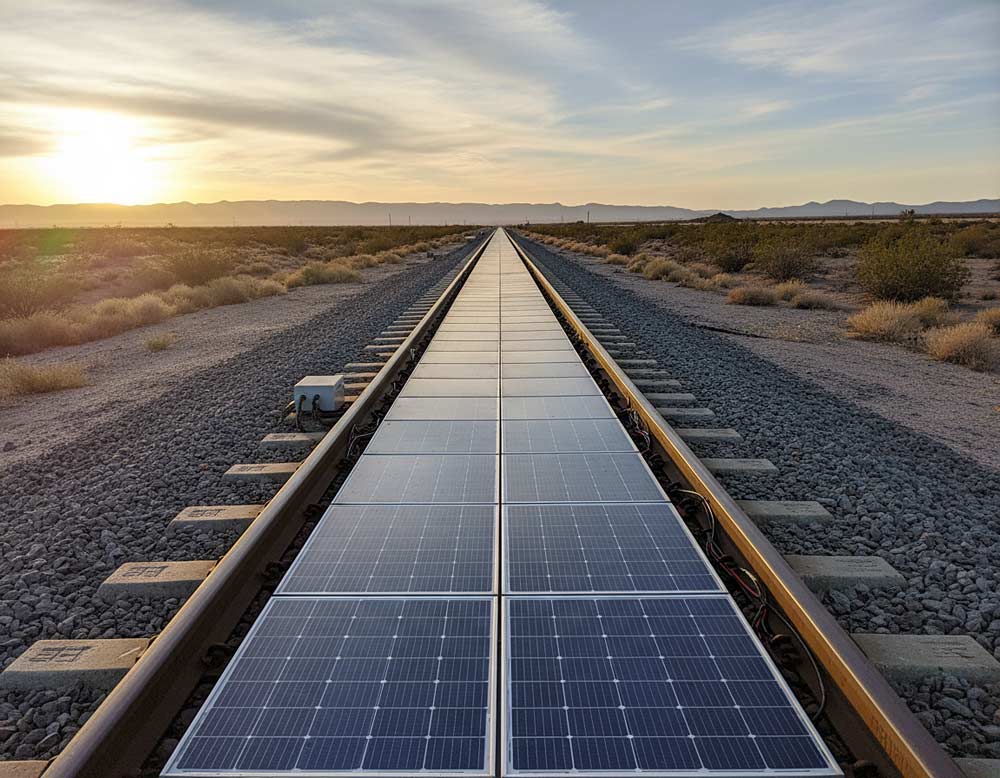 Solarmodule im Schienenverkehr