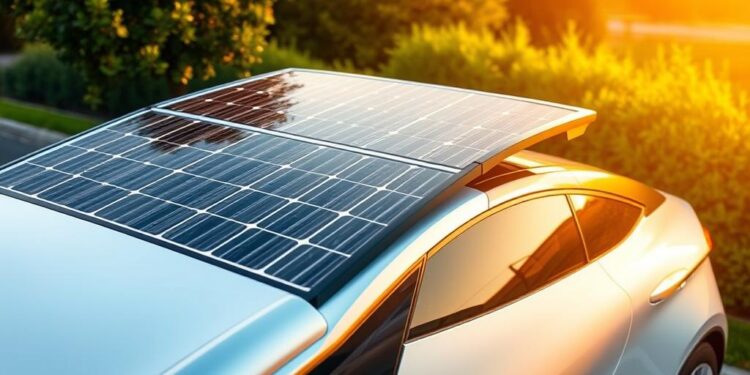 Solarzellen auf Fahrzeugdächern