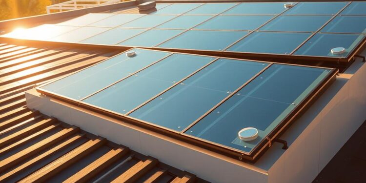 Solarziegel und Solarglas