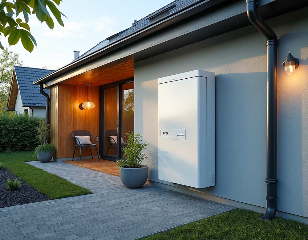 Haushaltsstromversorgung dank moderner Speicheranlage am Haus (Symbolbild)