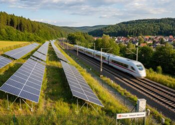 Photovoltaikanlagen entlang deutscher Bahntrassen
