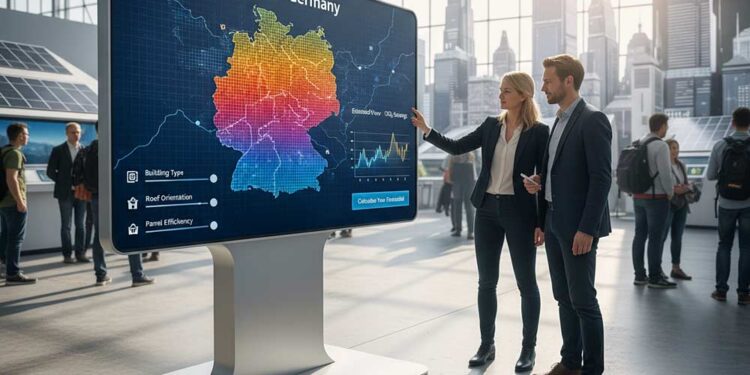 Solardach-Potenzial Deutschland als Interaktive Anwendung