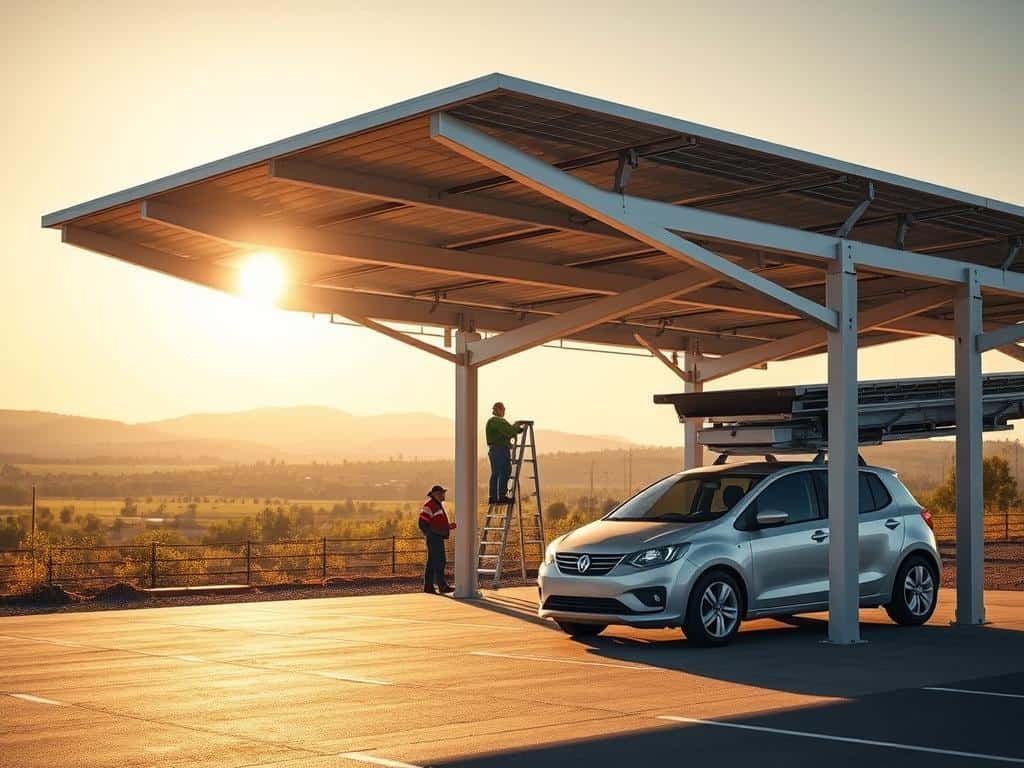 Technische Aspekte Solar-Carport Montage Technische Aspekte Solar-Carport Montage